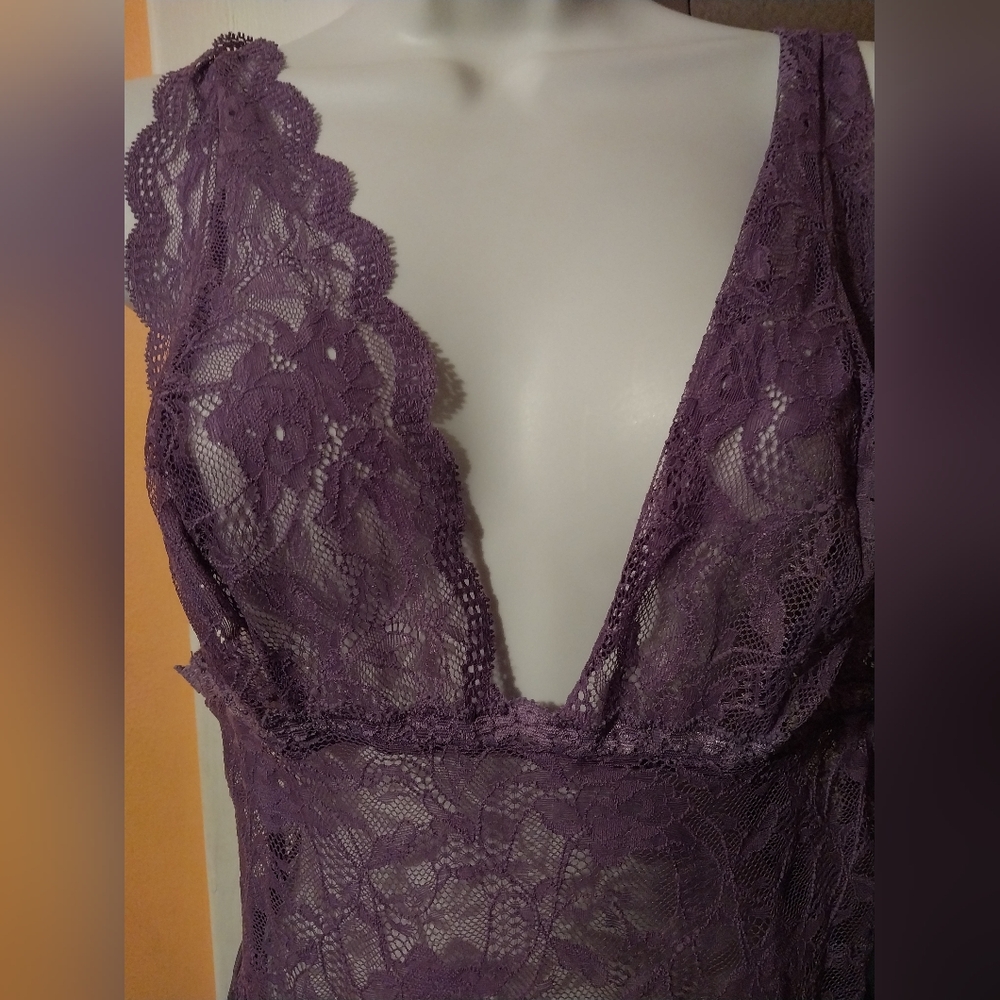 Victoria's Secret Purple Lace Chemise - Picture 3 of 3